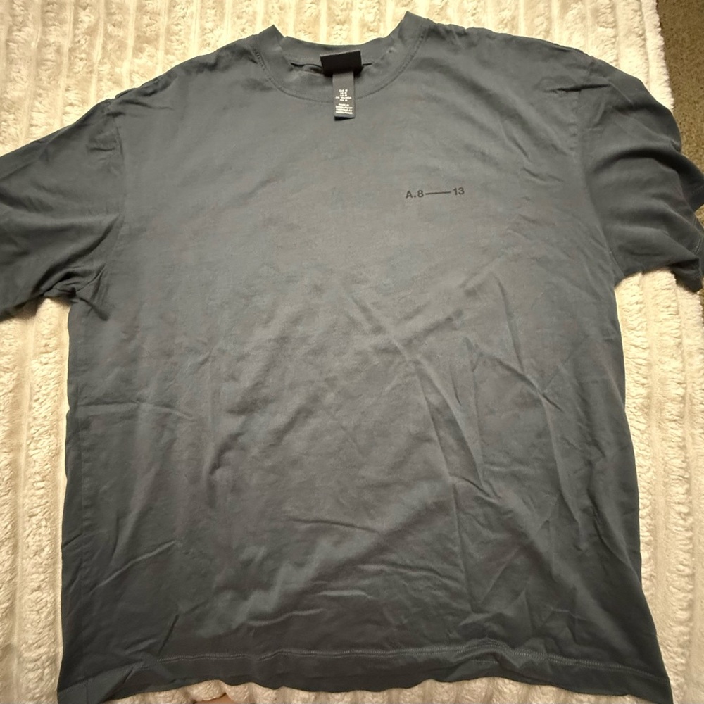H&M Blue Short Sleeve Tee Casual Cotton